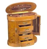 Jewelry Box in Burlwood Oak - Trinity - Jewelry Boxes by Mele - 0079111