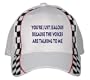 You're just jealous because the voices are talking to me White Racing Checker Flag Hat / Baseball Cap