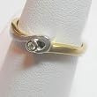 14K Two-Tone Gold Diamond Promise Ring