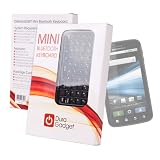 DURAGADGET Wireless Sleek Design Bluetooth Keyboard Gift Box With Stand & Case For Motorola Atrix, Flipout & Defy Phones