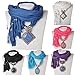 Long Resin Fabric Flower Little Rhinestone Gem Pendant Shawl Scarf Necklace(please Allow the Slight Color Difference)