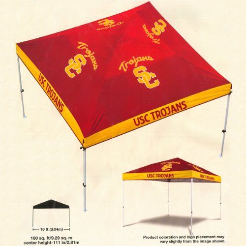 Southern Cal USC Trojans 10' X 10' Tailgate Gazebo Canopy Tent with Frame