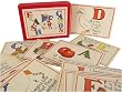 English Alphabet Flash Cards - 1940s reproduction