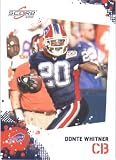 Donte Whitner - Buffalo Bills - 2010 Score Football Card - NFL Trading Card in Screwdown Case