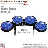 Stardust Blue Skin by WraptorSkinz fits Rock Band Drum Set for Nintendo Wii, XBOX 360, PS2 & PS3 (DR