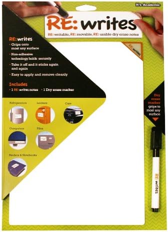 It's Academic Re:Writes 8.5 x 11 Inches, White, 1 Note and 1 Dry Erase Marker (07067)