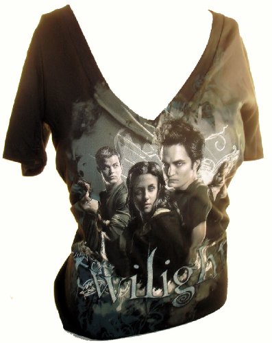 Twilight Ladies Shirt/Top – Low Cut Group Shot (Black)
