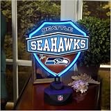 The Memory Company NFL-SSH-871 Seattle Seahawks Neon Shield Table Lamp