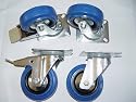 1 Satz Blue Wheels Lenkrollen 100mm