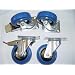 1 Satz Blue Wheels Lenkrollen 100mm Lenk/FS