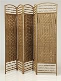 5 Panel Natural Room Screen Room Divider