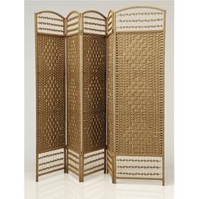 5 Panel Natural Room Screen Room Divider