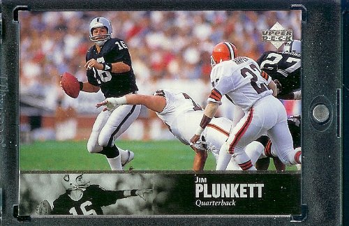 1997 Upper Deck Legends # 155 Jim Plunkett Oakland Raiders Football Card - Mint !!