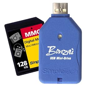 SimpleTech STI-USBMD/128 128MB Bonzai USB Mini Drive