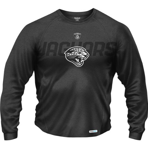 Reebok Jacksonville Jaguars Sideline Audible Heathered Long Sleeve Speedwick Small