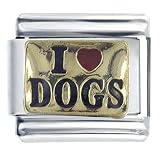 I Heart Dogs Pugster Italian Charm
