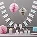 Ginger Ray Happy Birthday Paper Party Hanging Banner, Pink and Blue