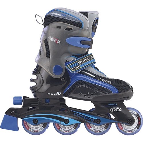 Roller Derby Coyote Adjustable Boy's Inline Skates, Small (10-12)