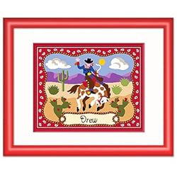 Ride Em Red Personalized Print