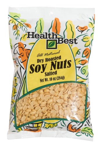 Health Best Soy Nuts Dry Roasted Salted, 10-Ounce Units (Pack of 6) by Health Best