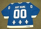 QUEBEC NORDIQUES 1980's CCM Vintage Throwback Away NHL Hockey Jersey Customized with Any Name & Number(s)
