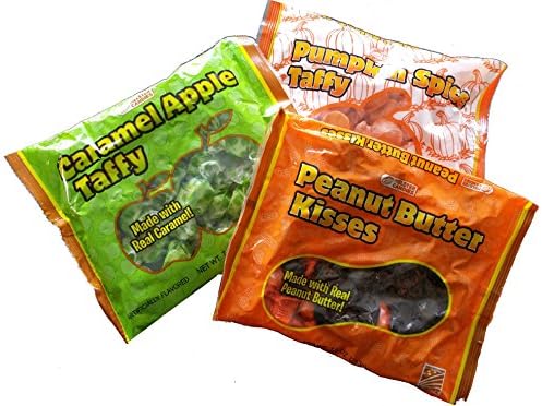 Taffy Lovers Bundle 1 Peanut Butter Kisses 1 Pumpkin Spice Taffy 1 Caramel Apple Taffy (3 Items)