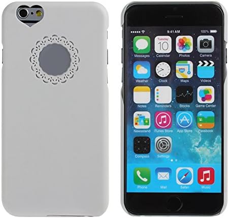 ZCARGEL(TM)iPhone 6 Plus Case,Case for iPhone 6 Plus,Cover for iPhone 6 Plus 5.5", Candy Shell Hard Case Cover for iPhone 6 Plus 5.5",Cute Hollow-out Case for iPhone 6 Plus 5.5 inch with 1pcs Zcargel Wrist Strap(White)