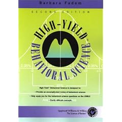 High-Yield Behavioral Science (High-Yield Series) (Taschenbuch)