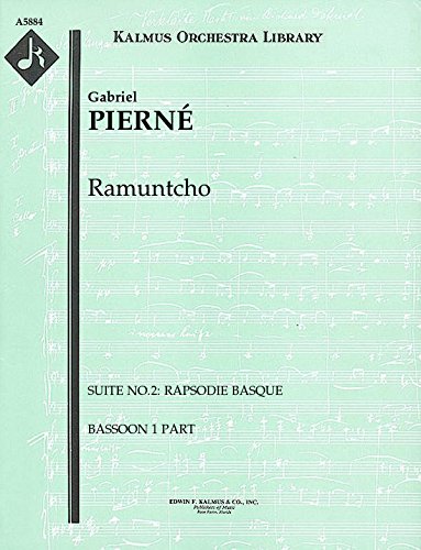 Ramuntcho (Suite No.2: Rapsodie basque): Bassoon 1 part (Qty 4) [A5884]