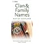 Clan and Family Names Map of Scotland (Pictorial Map)
