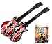 Xbox 360 Guitar Hero III + 2 x Xbox 360 Guitar Hero Wireless Guitar Controllers