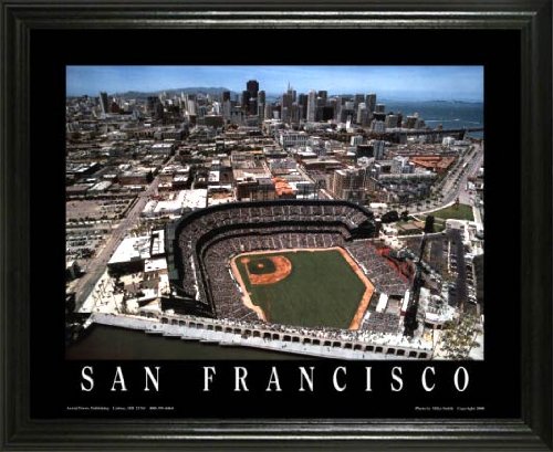 San Francisco Giants - ATT Park Aerial - Lg - Framed Poster Print