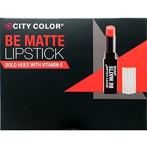 6pc city color matte lipstick bold hues with vitamin e set of 6 c…