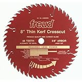 Freud LU88R008 8 inch 48 Tooth ATB Thin Kerf Crosscutting and Ripping Saw Blade with 5/8 inch Arbor and PermaShield Coating