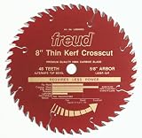 Freud LU88R008 8-Inch 48 Tooth ATB Thin Kerf Crosscutting and Ripping Saw Blade with 5/8-Inch Arbor and PermaShield Coating