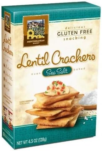 MEDITERRANEAN CRACKER LENTIL SEA SALT, 4.5 OZ