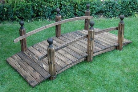 WOODEN GARDEN BRIDGE/ GARDEN FURNITURE/ KOI POND BRIDGE