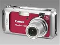 Canon PowerShot A460 Digitalkamera 5.0 (2592 x 1944) + 16 MB Speicherkarte Rot rot