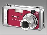 Canon PowerShot A460 Digitalkamera 5.0 (2592 x 1944) + 16 MB Speicherkarte Rot rot