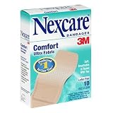 Nexcare Comfort Strips Bandage, Knee & Elbow 10 ct box, Pack of 6