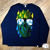 2K BY GINGHAM Rain Skull Longsleeve T-Shirt by Michael Leon