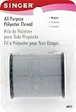 SINGER All Purpose Polyester Thread, 150-Yard, Nugrey