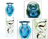 100% Handcraft Murano Glass Art Emerald Sapphire