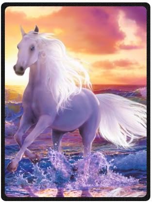 Stylish Running Horse Cheap Blanket 58" x 80"(Large)