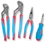 Channellock CBS-2 Code Blue 3 Piece 9-1/2-Inch 10-Inch Tongue and Groove and 8-1/2-Inch Needle Nose Plier Set