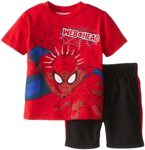 Marvel Boys 2-7 Spiderman Toddler Short Set