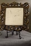 Fashion Memo Board - Brown Frame/natural Fabric W/4 Pins