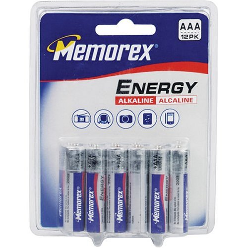Memorex High Performance AAA Alkaline Batteries, 12 Pack