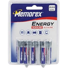 Memorex High Performance AAA Alkaline Batteries, 12 Pack