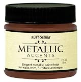 Rust-Oleum Metallic Accents 255335 Decorative 2-Ounce Trail Size Water Based One Part Metallic Finish Paint, Copper Penny